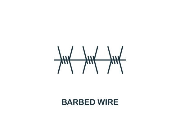 Barbed Wire Icon: A Versatile Element for Modern Design