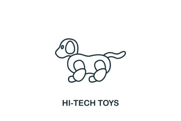 Strategic Use of Hi-Tech Toys Icon for Enhanced Branding and Communication