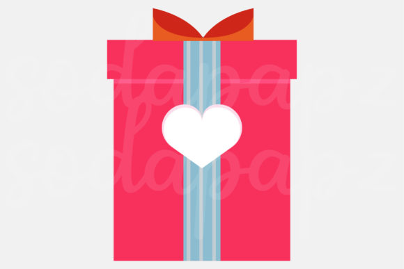 Valentines - Present 1: A Versatile and High-Quality Flat Icon for Your Design Needs